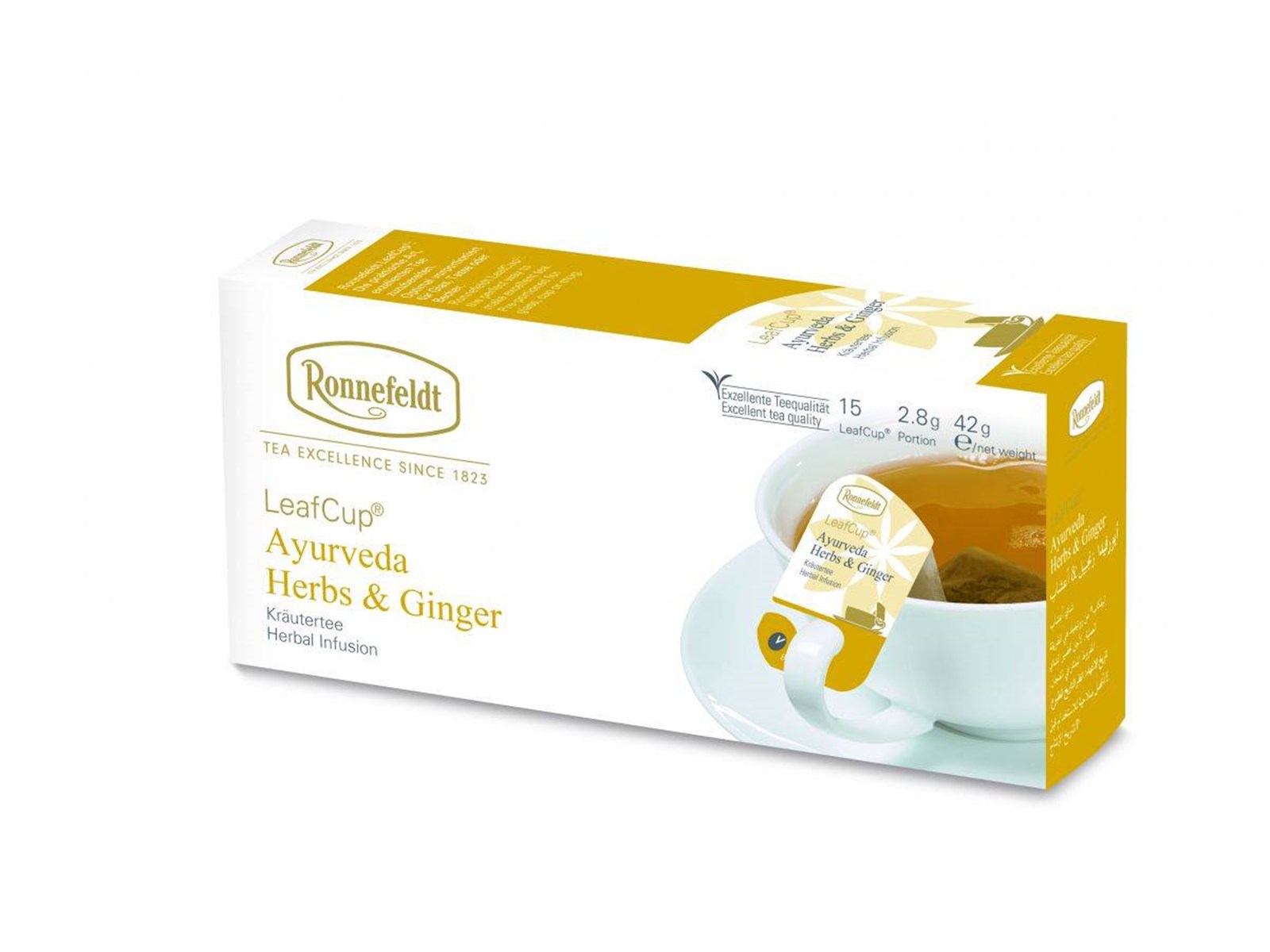 Ronnefeldt Ayurveda Herbs & Ginger LeafCup 15/1 42g