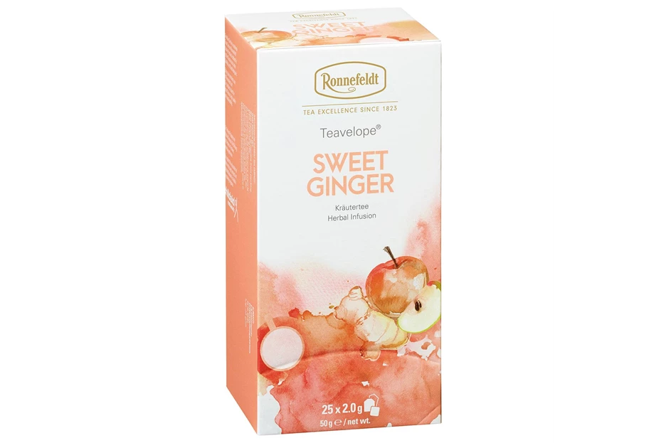Ronnefeldt Sweet Ginger Teavelope 25/1 50g