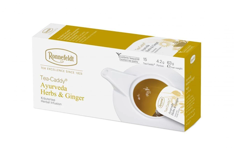 Ronnefeldt Ayurveda Herbs & Ginger Tea Caddy 20/1 63g