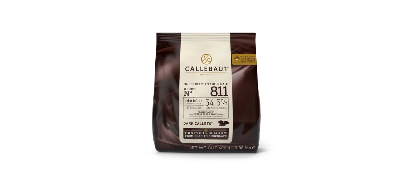 Callebaut čokolada Dark Callets 811 54,5% 400g