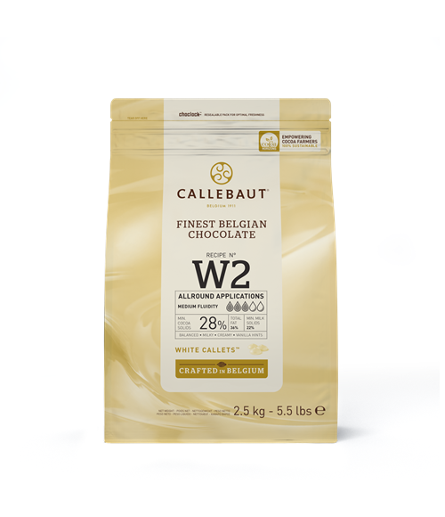 Callebaut čokolada White Callets W2 28% 2,5kg