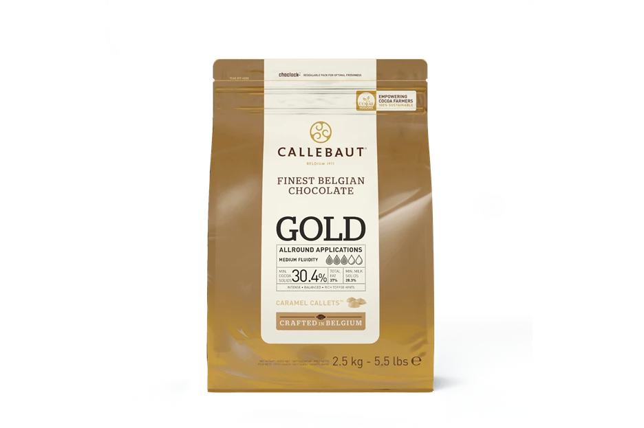 Callebaut čokolada Caramel Callets GOLD 30,4% 2,5kg