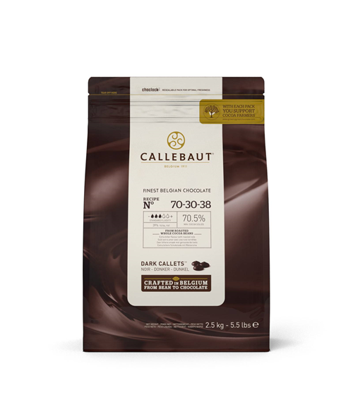 Callebaut čokolada Dark Callets 70-30-38 70,5% 2,5kg