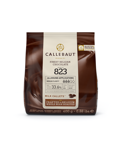 Callebaut čokolada Milk Callets 823 33,6% 400g