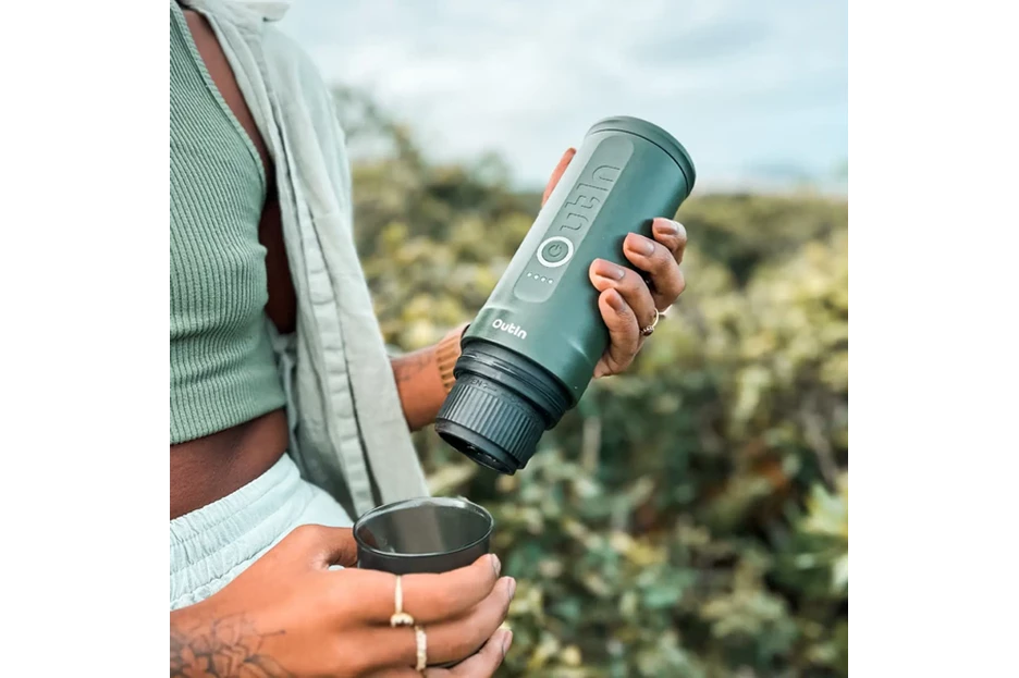 Outin Nano Forest Green prijenosni aparat za kavu
