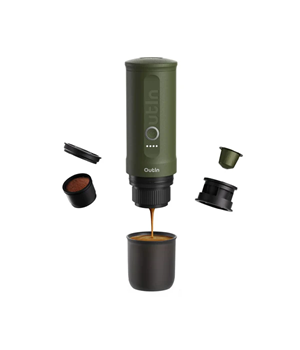 Outin Nano Forest Green prijenosni aparat za kavu