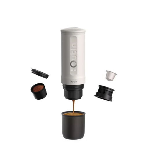 Outin Nano Pearl White prijenosni aparat za kavu