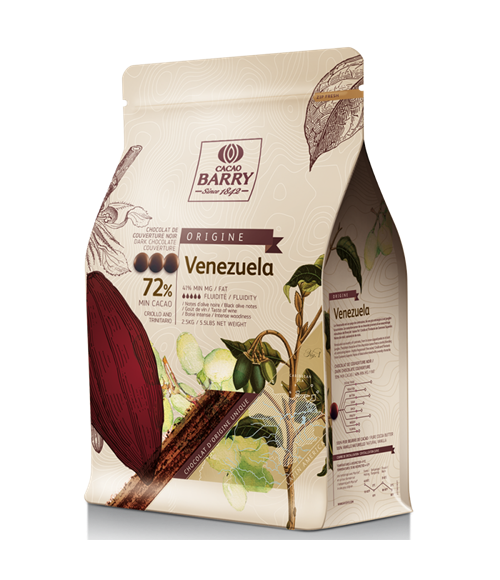 Cacao Barry Venezuela 72% čokolada 2,5kg