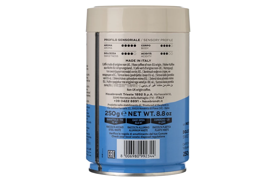 Hausbrandt Sublime 100% Arabica mljevena 250g