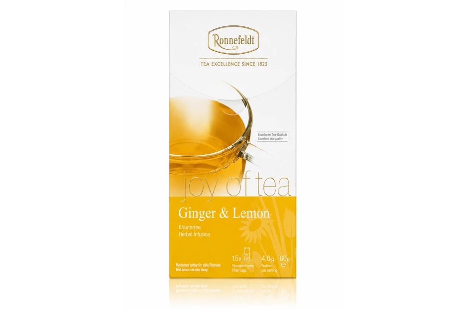 Ronnefeldt Ginger & Lemon Joy of Tea 15x4g 60g