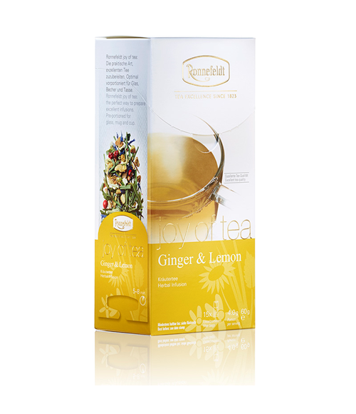 Ronnefeldt Ginger & Lemon Joy of Tea 15x4g 60g