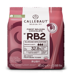 Callebaut čokolada Ruby Callets RB2 32,8% 400g
