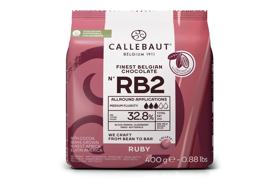 Callebaut čokolada Ruby Callets RB2 32,8% 400g