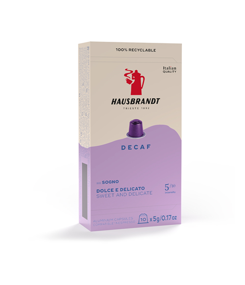 Hausbrandt kapsule Decaf 10x 5g 50g