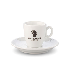 Hausbrandt šalice za espresso s crnim logom 6/1