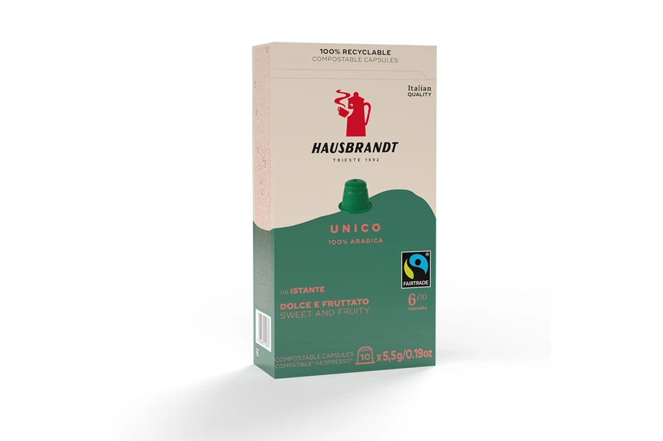 Hausbrandt kapsule Unico Fairtrade 100% Arabica 10x5,5g 55g