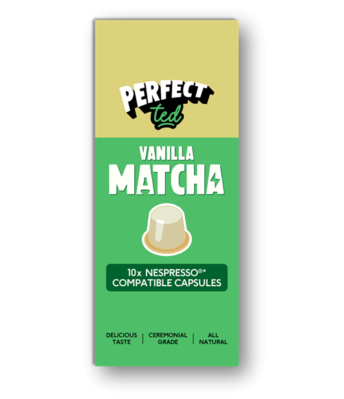Perfect Ted matcha u kapsulama s okusom vanilije 10x5g 50g